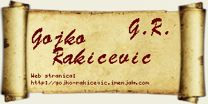 Gojko Rakićević vizit kartica
